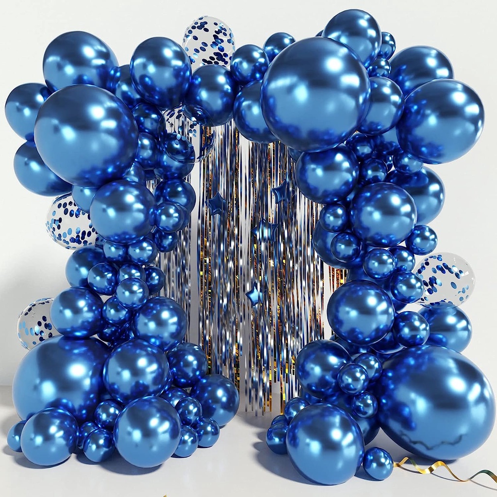 COD LM194 (20pcs)Chrome Blue 5 10 12 18 36inch Latex Balloons Different ...