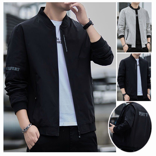 Men's New Korean Jacket Bomber Jacket for Men Outerwear Casual and ...