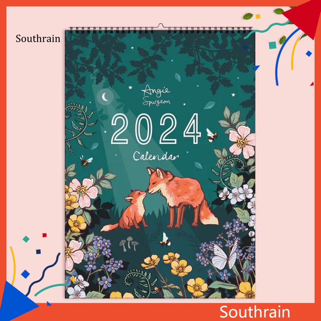 SOU 2024 Wall Calendar Easy to Hang Wall Calendar 2024 Wildlife Wall