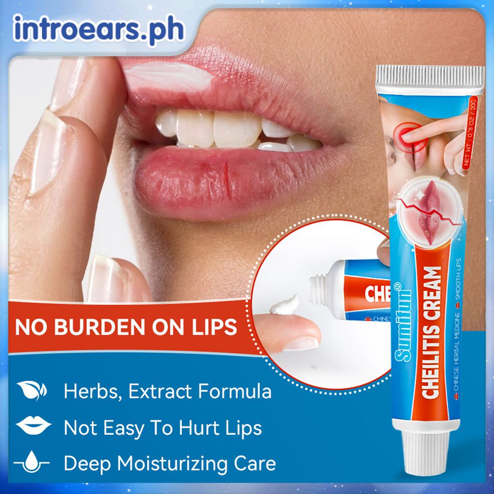 INTR 20g Cheilitis Treatment Cream For Dry Chapped Cracked Peeling And