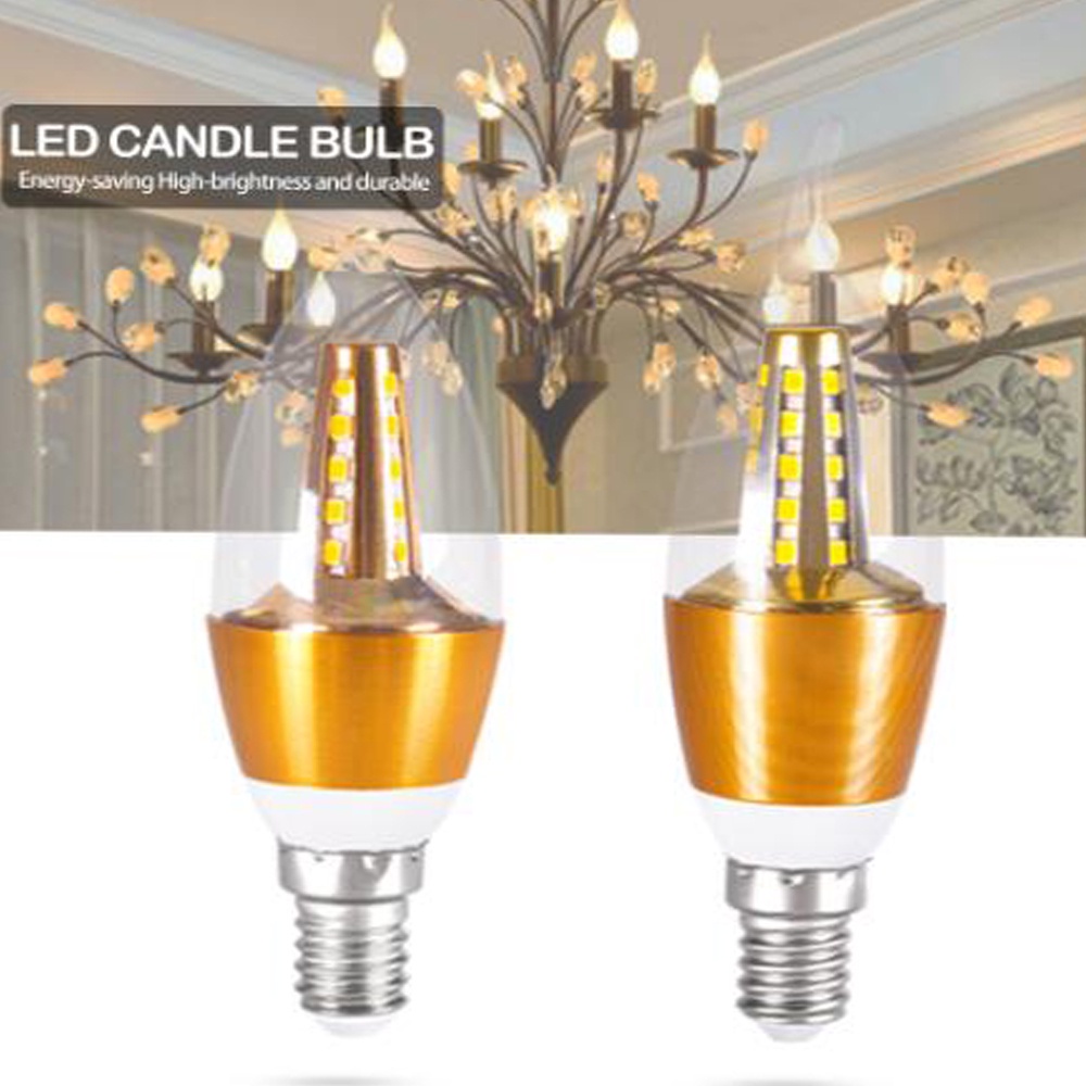 E14 E27 5W 7W 9W 12W Led Candle Lamp Vintage Filament Chandelier ...