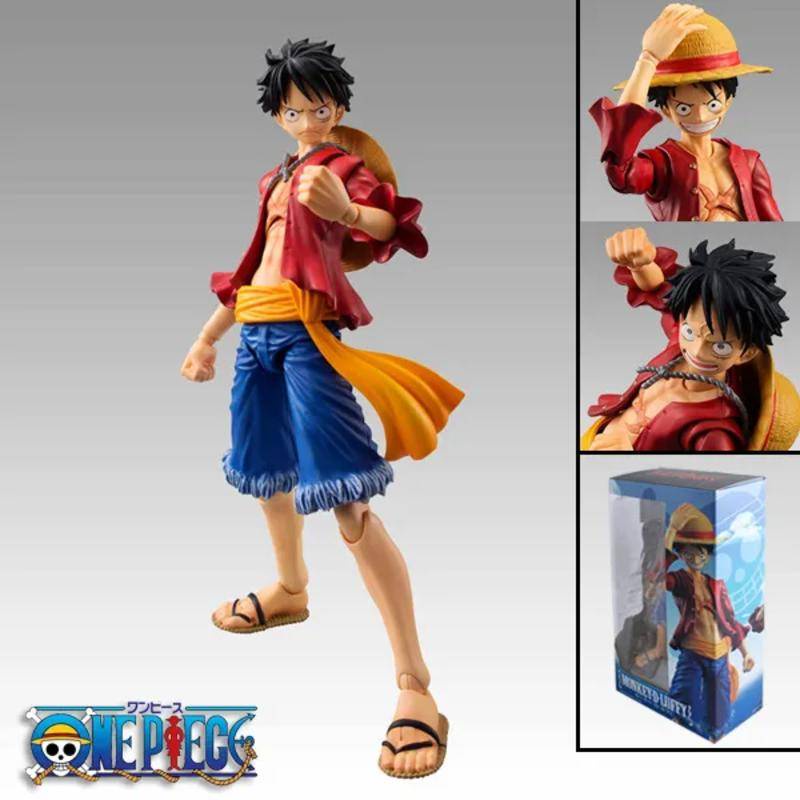 Anime One Piece 18cm BJD Joints Moveable Luffy PVC Action Figure ...