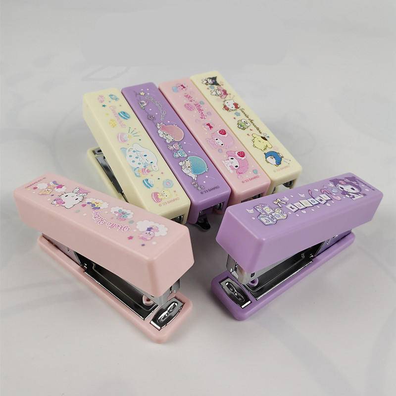 Sanrio Kitty Melody Cinnamoroll Kuromi Twin Star School Mini Stapler ...