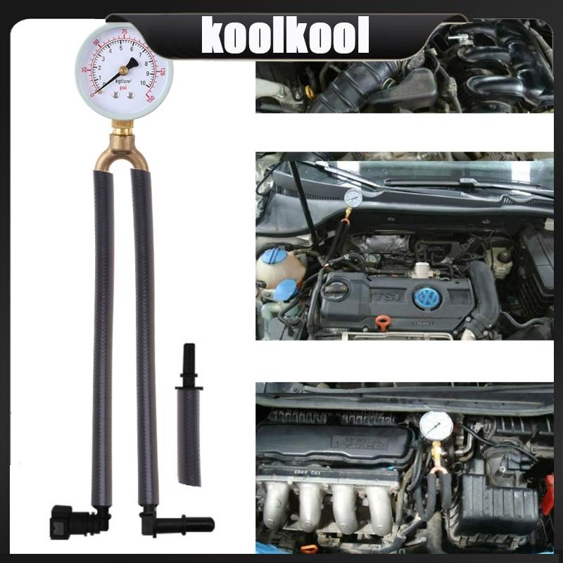 Kool Fuel Injector Pump Pressure Gauge Tester Automotive Gas Gasoline