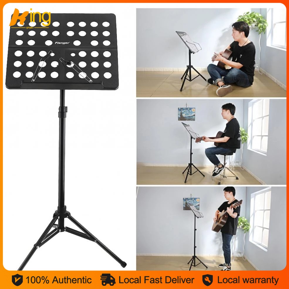 Portable Foldable Music Sheet Stand Liftable Heavy Duty Orchestral ...