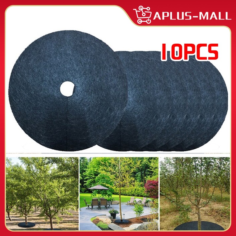 10Pcs Garden Tree Plant Cover Protection Mats Cloth Ecological Control ...