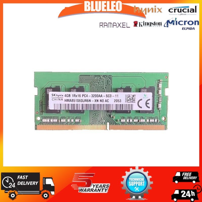 Transcend Ddr4 3200 Laptop 16gb Ddr4 3200mhz Transcend 4GB DDR4 3200MHz  Laptop RAM PC4