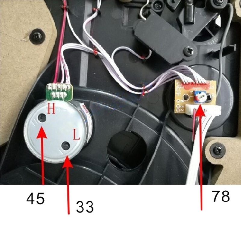 R* for DC 9-12V Turntables Motor 25 mm Mounting Holes for Turntable ...