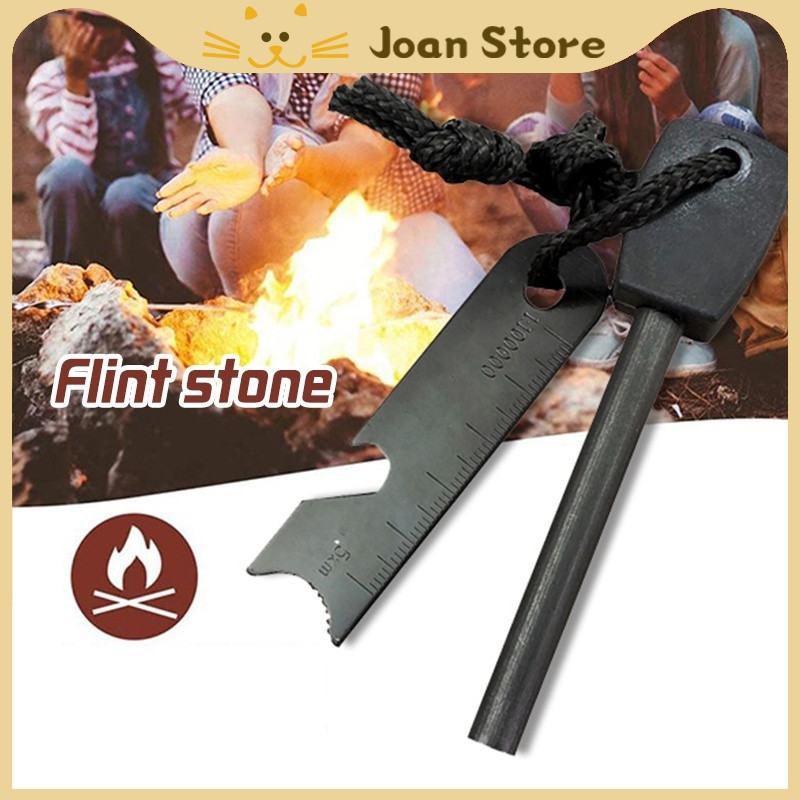 Survival Magnesium Flint Stone Fire Starter Set Shopee Philippines