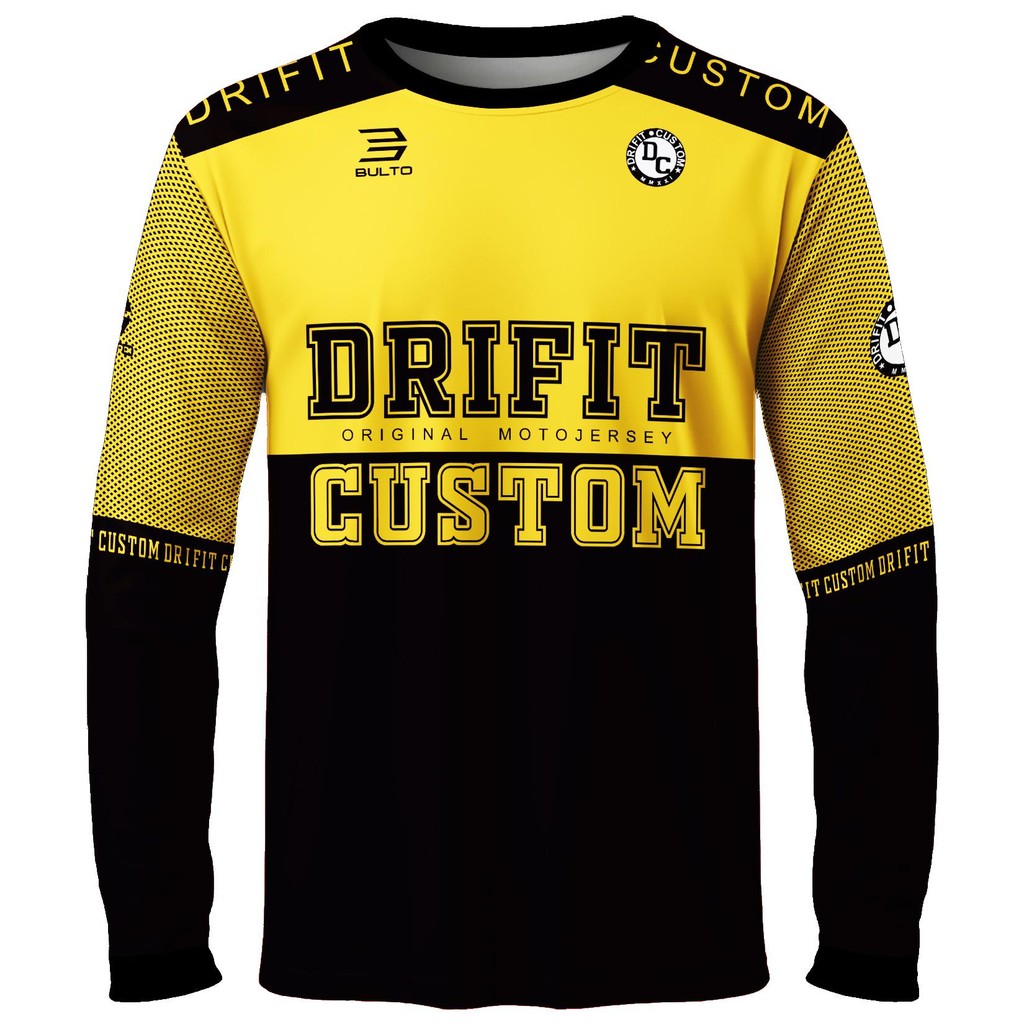 Men's Motorcycle Riding Jersey LongSleeve Drifit Shirt for Sports ...