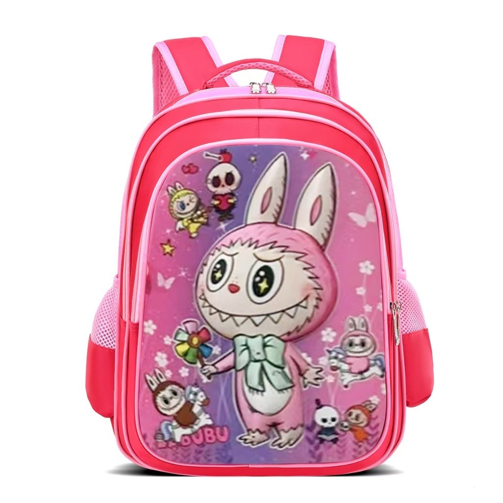 New labubu 16-inch student cartoon backpack labubu style | Shopee ...