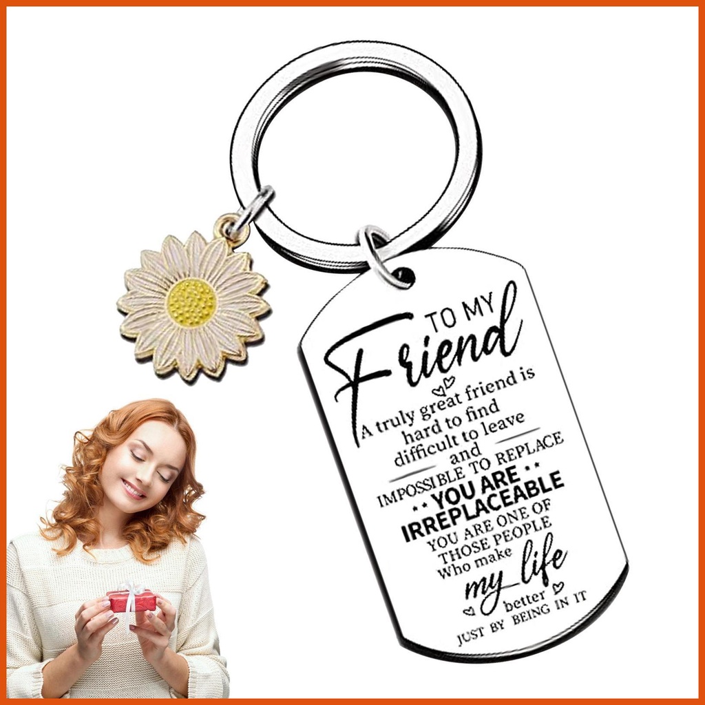 Sister Friend Keychain To My Friend Keyring Friendship Key Chain Gift ...