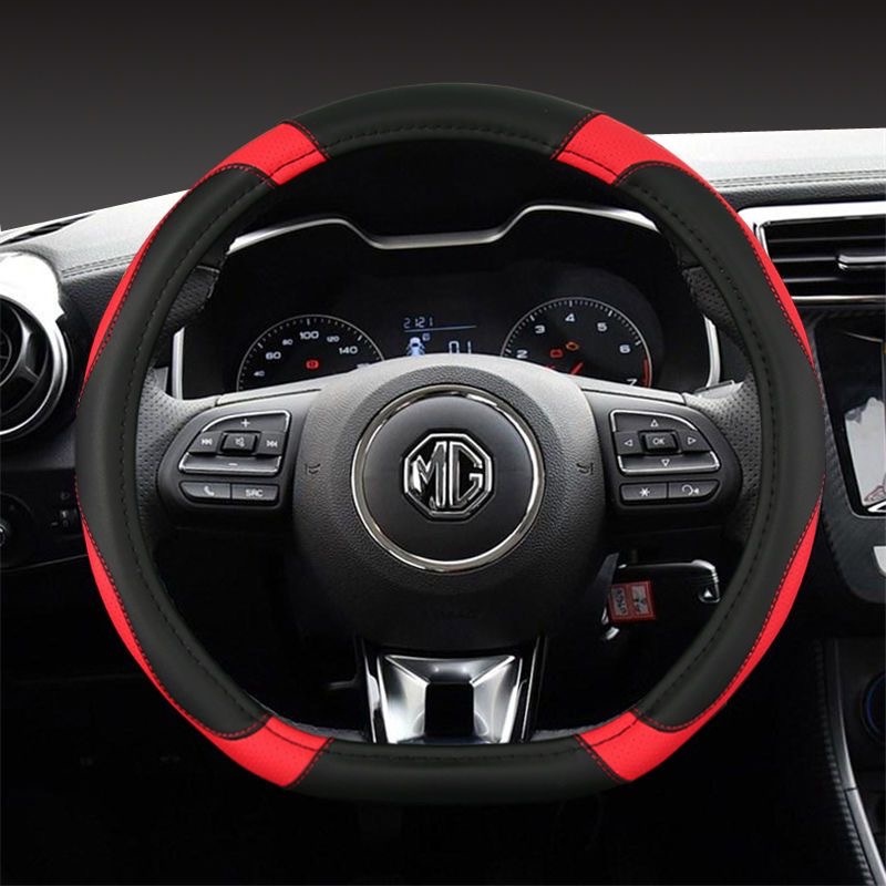 D Shape MG Car Steering Wheel Cover 38CM Non-Slip For MG ZS HS GS EHS ...