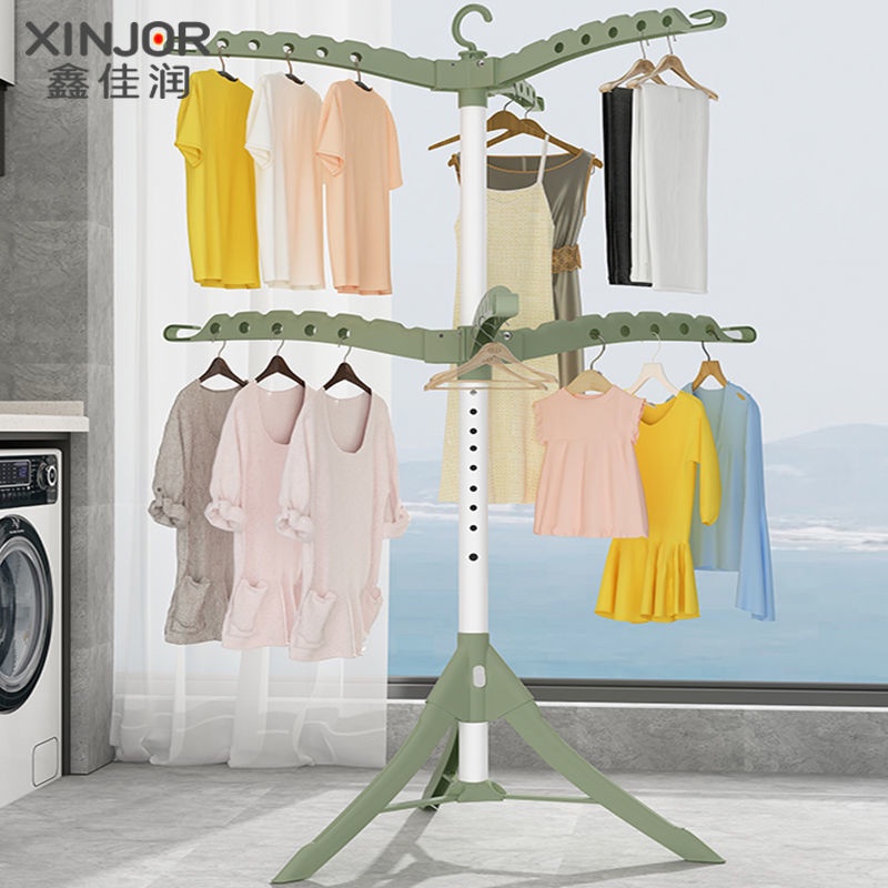 Floorstanding Clothes Hanger Portable Foldable Laundry Magic Hanger