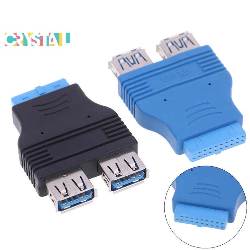 Crystal- Motherboard 2 ports USB 3.0 female to 20 pin header female ...