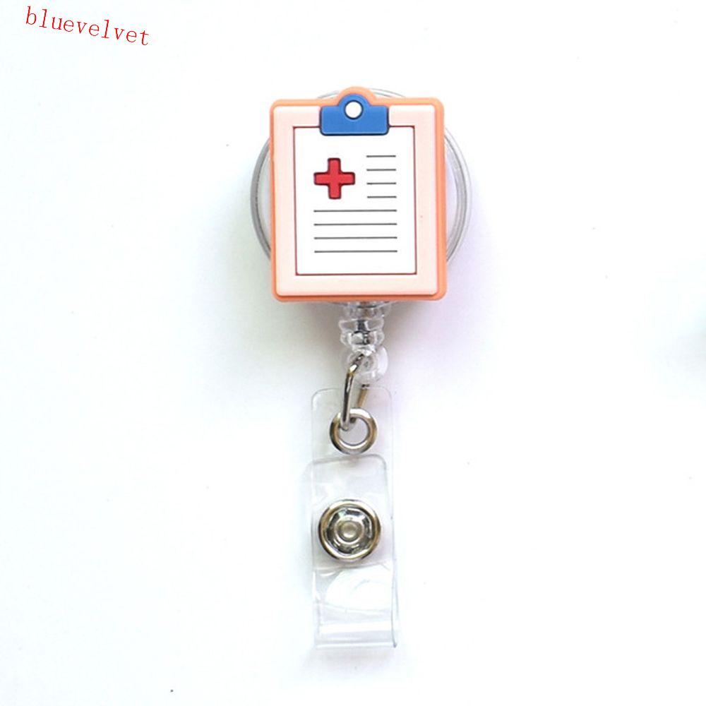 BLUEVELVET Retractable Badge Reel School Supplies Cartoon Chest Card