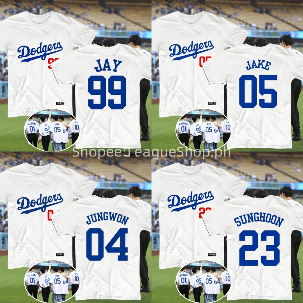 Jersey Enhypen Sunoo Jersey Enhypen Dodgers Jersey Shirt for Kids 12 ...