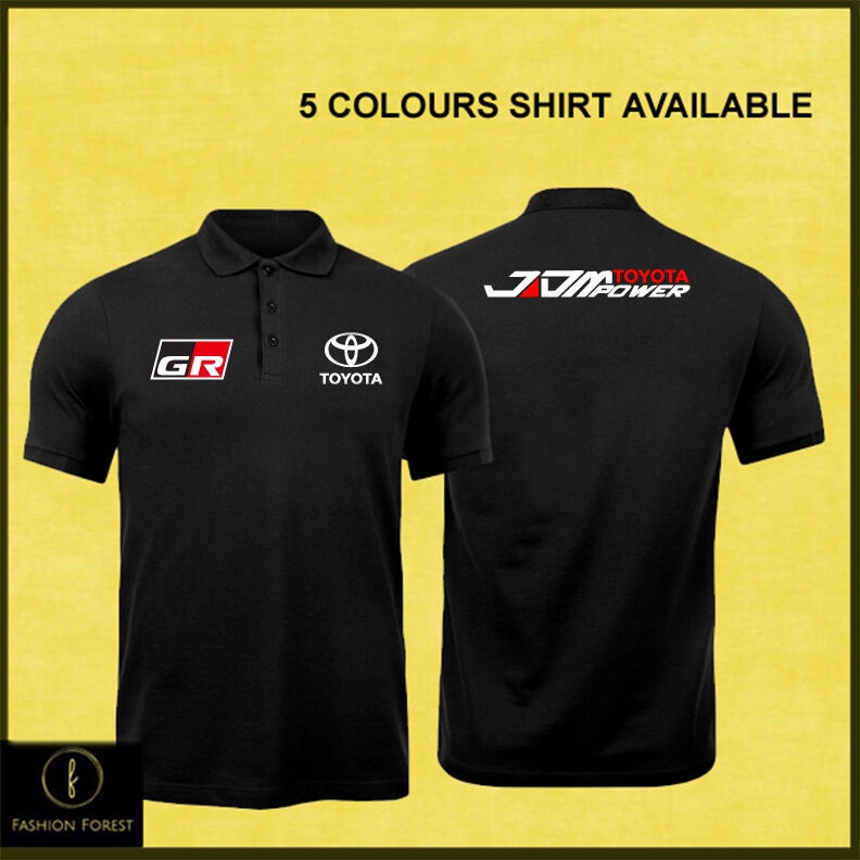 Baju Logo Sulam Polo T Shirt Toyota GR JDM Power Baju Premium Design ...