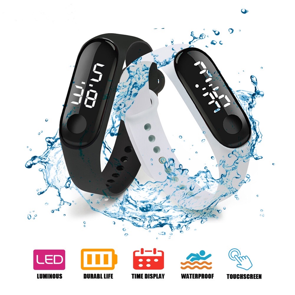 Smilehouse M3 electronic watch fashion student couple deep waterproof casual sports touch LED electronic watch bracelet