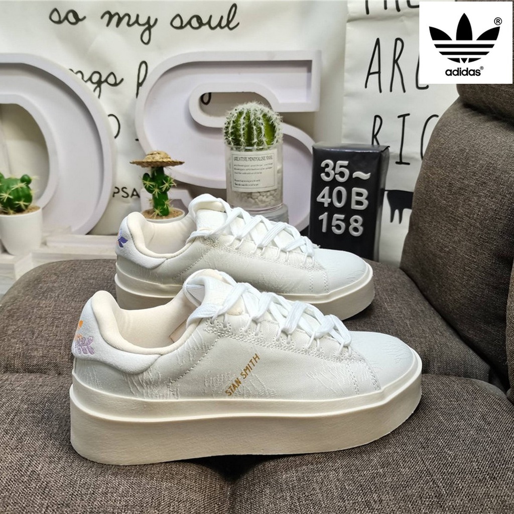 Originals all white stan smith trainers womens best sale