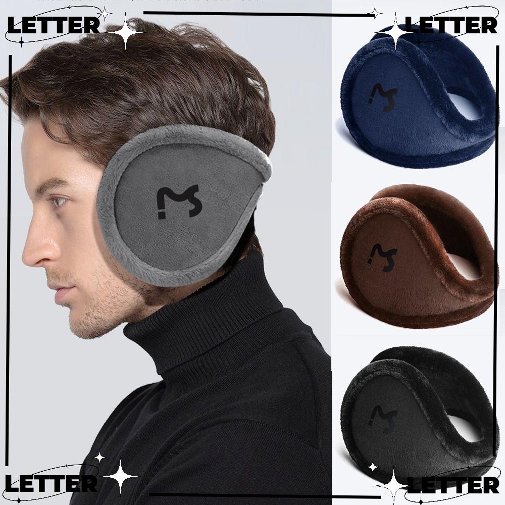 LET Men Ear Muffs, Keep Warm Plush Ear Warmer, Cold Protection Soft