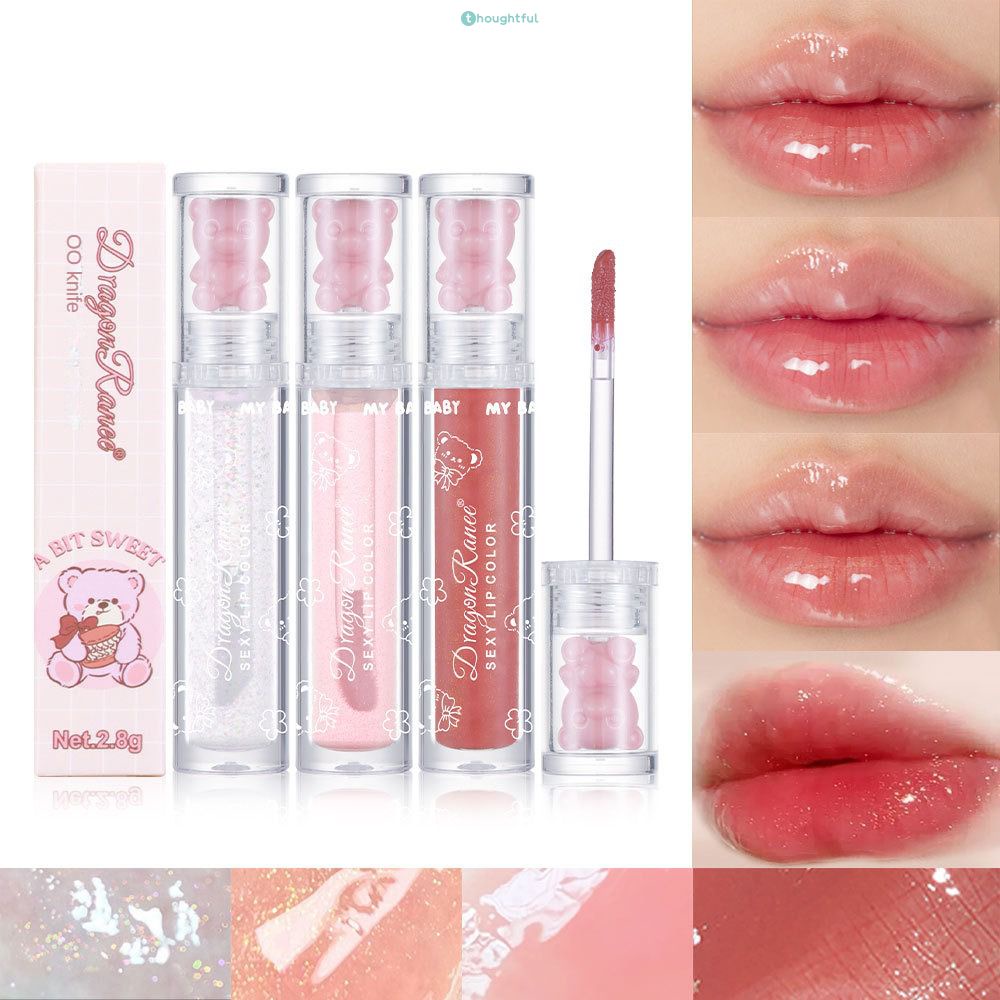 6Optional Dragon Ranee Lip Gloss Sparkling Pearlescent Oolong Lip Lines