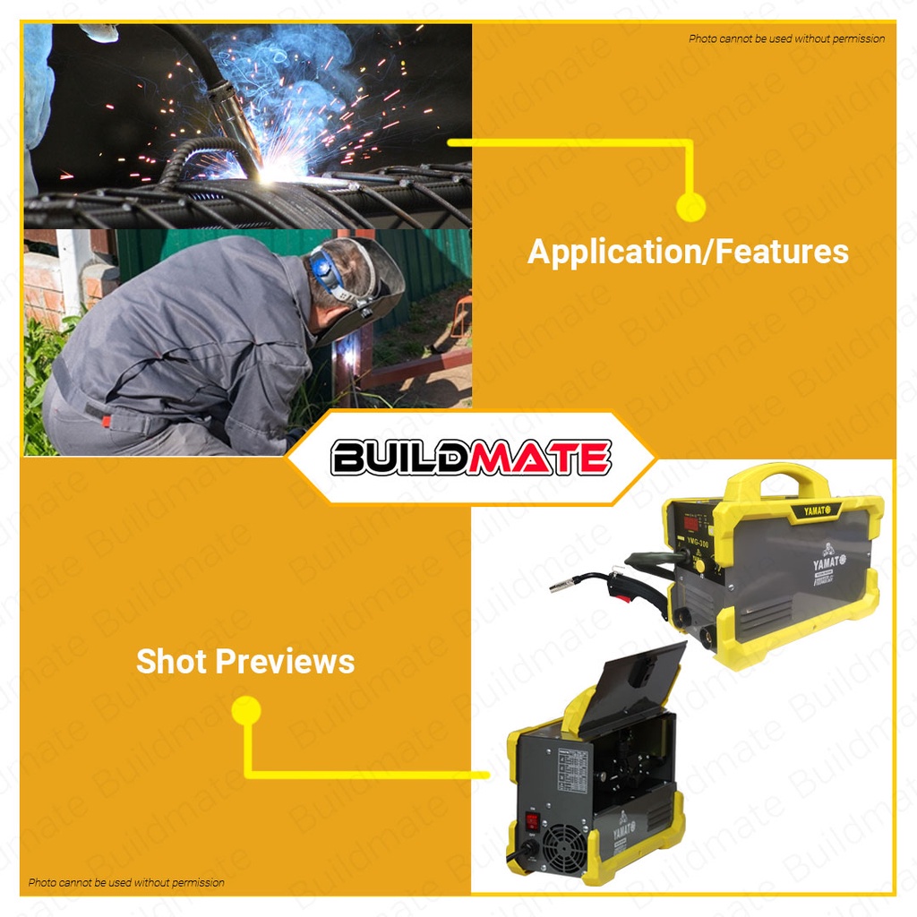 ♞buildmate Yamato Japan 300a Gasless 3in1 Mig Tig Mma Igbt Inverter Welding Machine Welder 