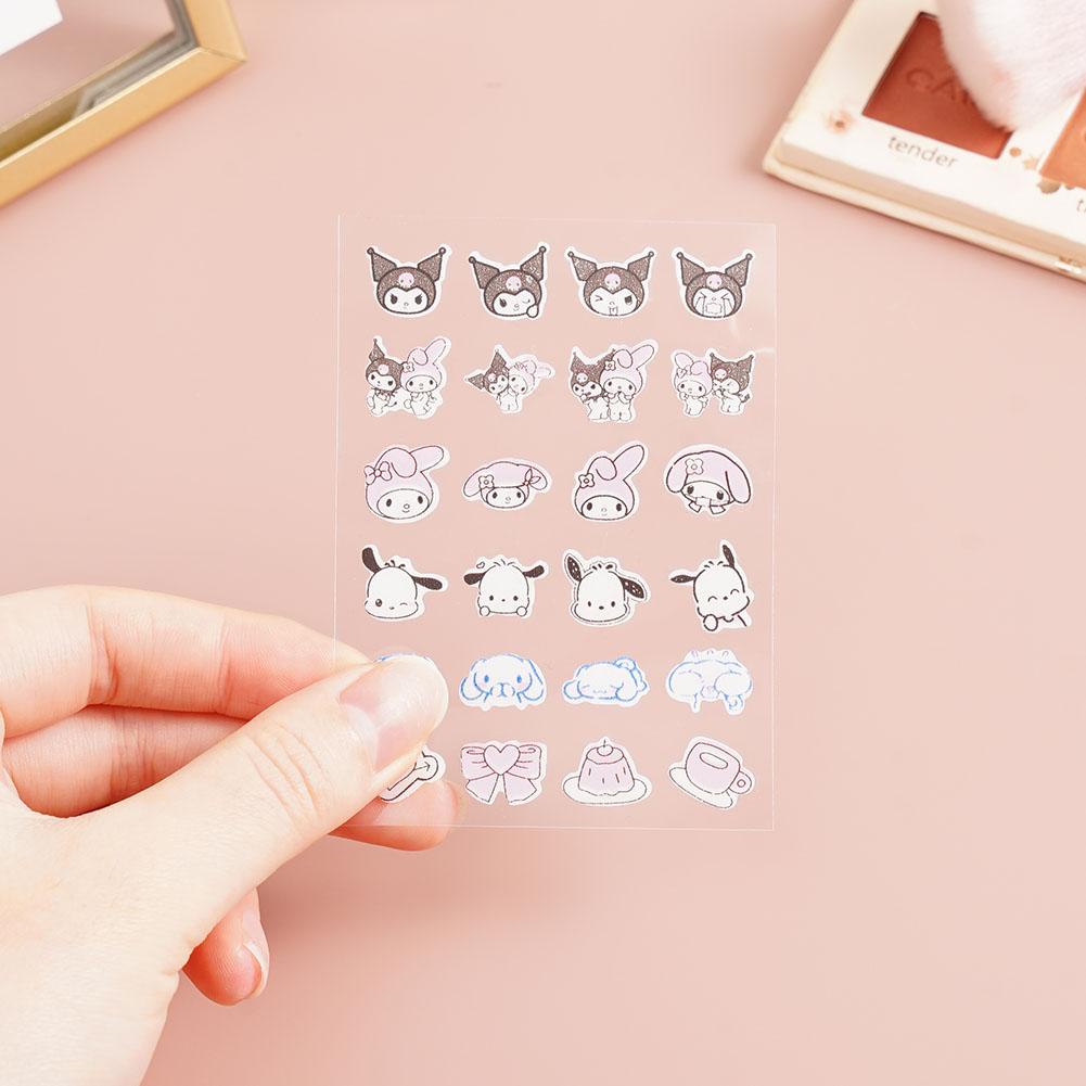 24psc/sheet Kuromi Sario Hydrocolloid Acne Patch Cartoon Cute Cat Paw ...