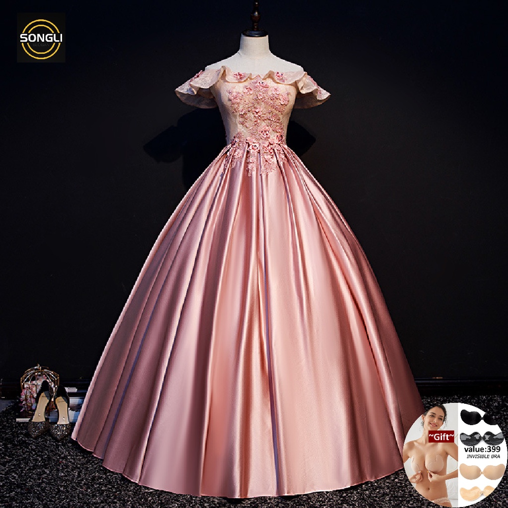Noble and Elegant Fairy Dress Debut Dress Long Party Dress Maxi Dress |  Shopee Philippines