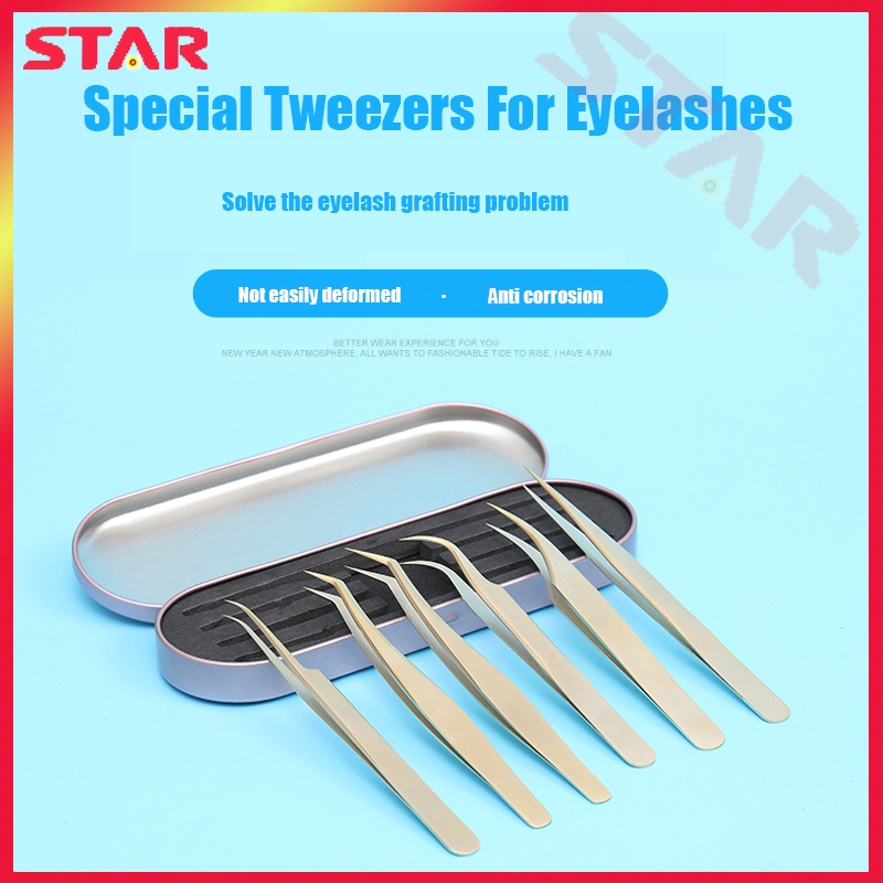 STAR Stainless Steel Hobbyist Electronic Tweezers Repair Precision