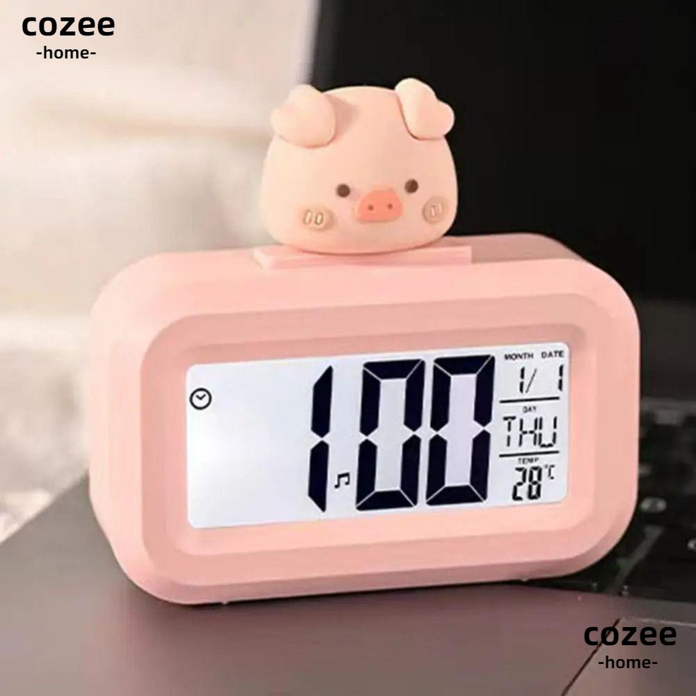 COZEE Cartoon Shape Digital Clock, Cute Small Children's Electronic ...