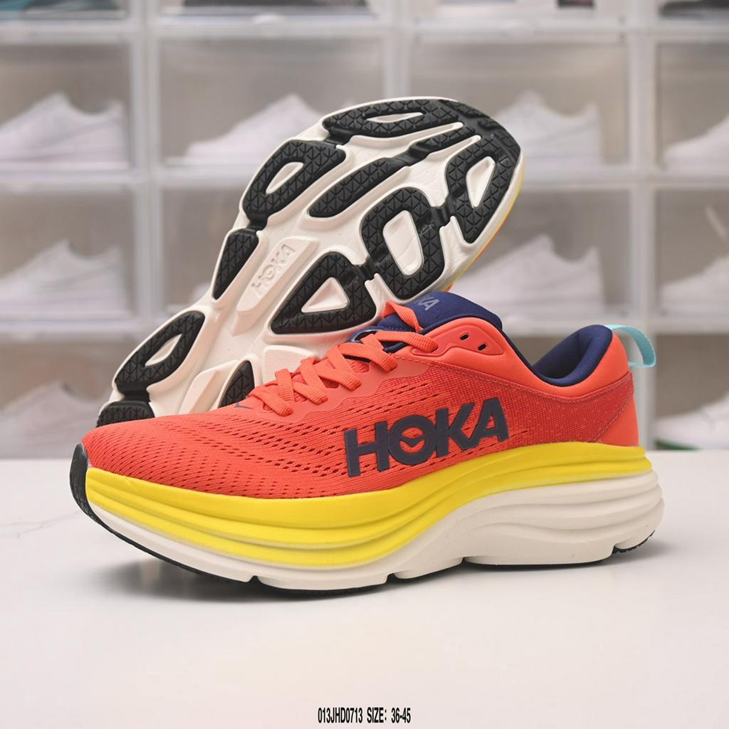 HOKA ONE ONE Bondi 8 men s and women s shock absorbing road running shoes casual sports shoes
