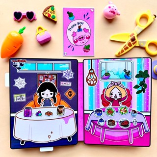 Toca Life World Quiet Book Toca Wednesday and Eined paper doll house ...