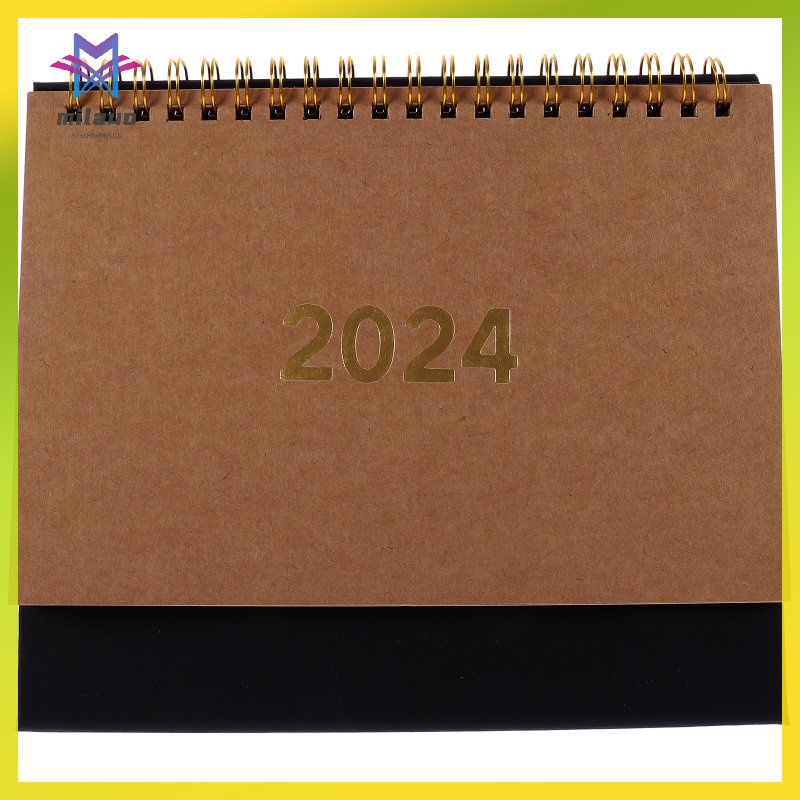 2024 Schedule Planner Calendar Desktop Unprinted Style Office (Medium