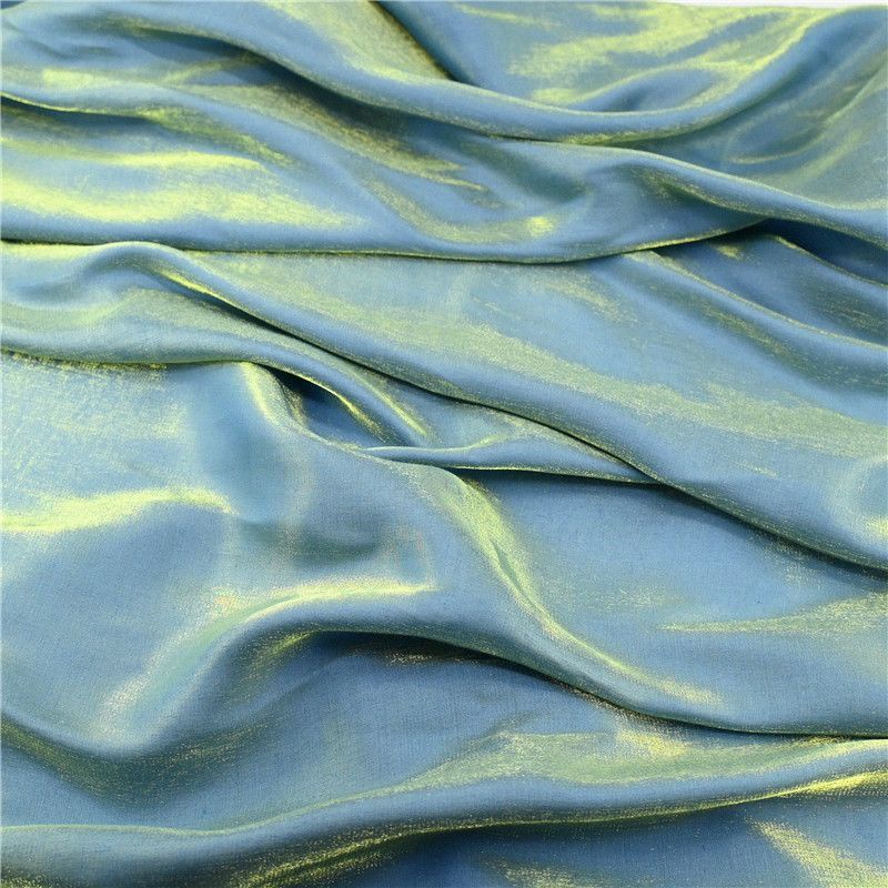 Iridescent Satin Gradient Fabric / Crystal Satin / Glitter Fabric ...