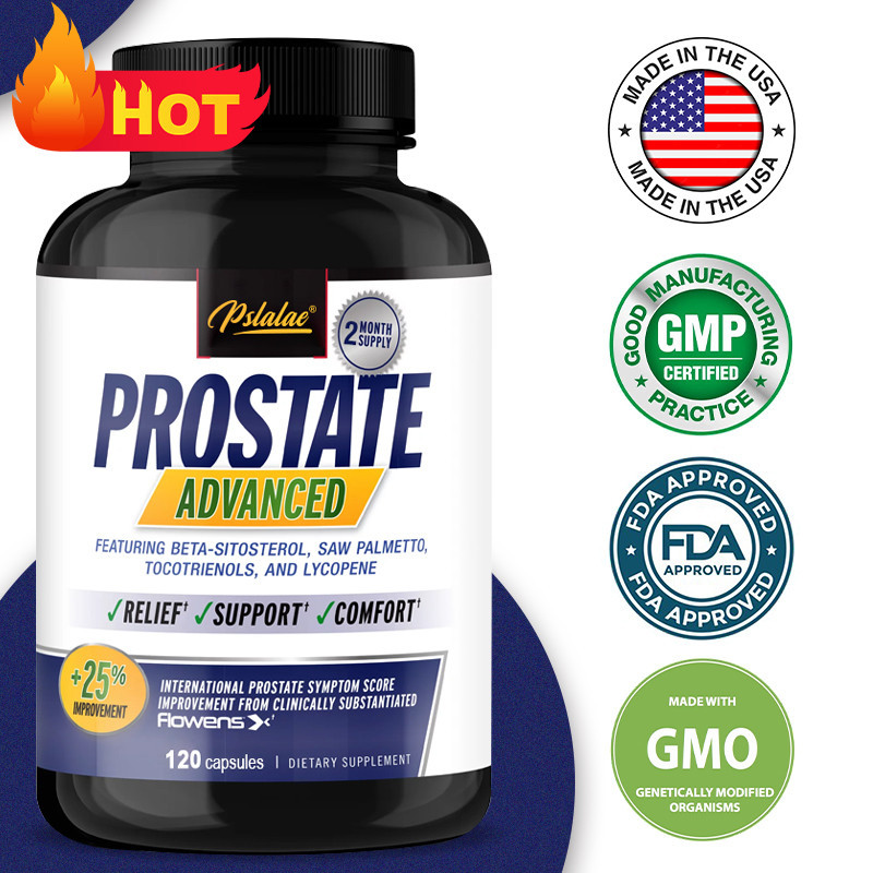 Men's Prostate Progress Health Capsules with Saw Palmetto Beta ...