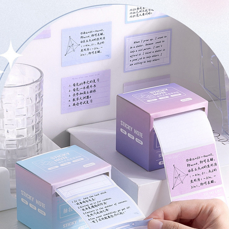 XINQITE 256 Sheet Creative Pull-Out Style Sticky Notes Student Tearable ...