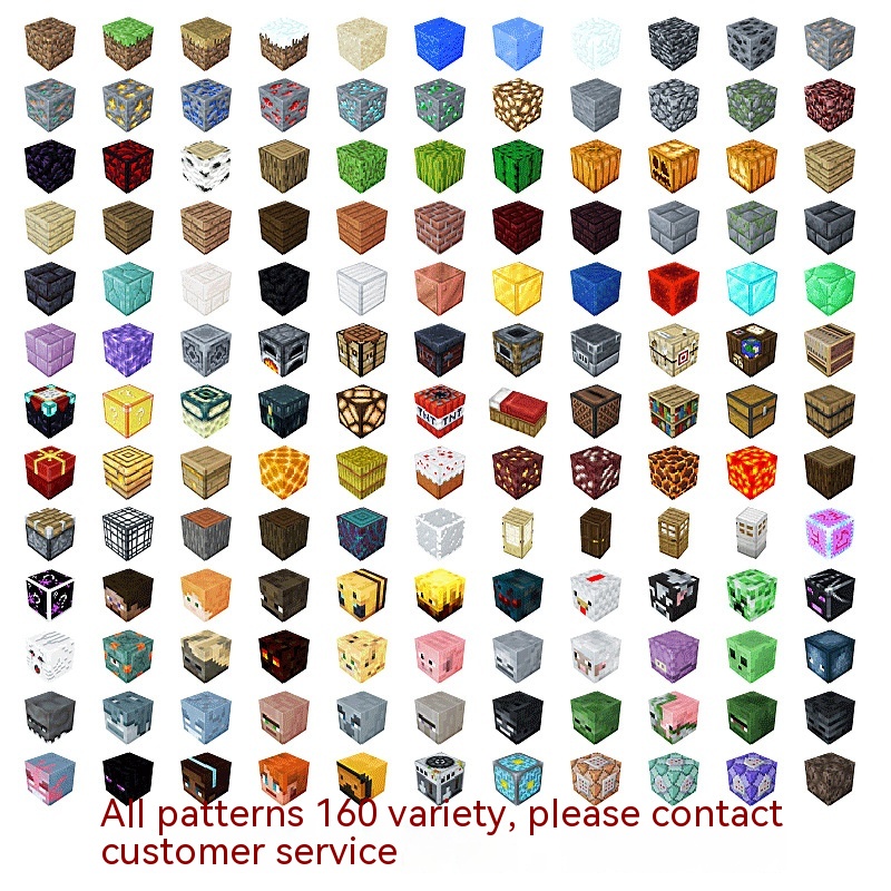 Minecraft MC Fun Colorful Six Colors Universal Educational Blocks Toys ...
