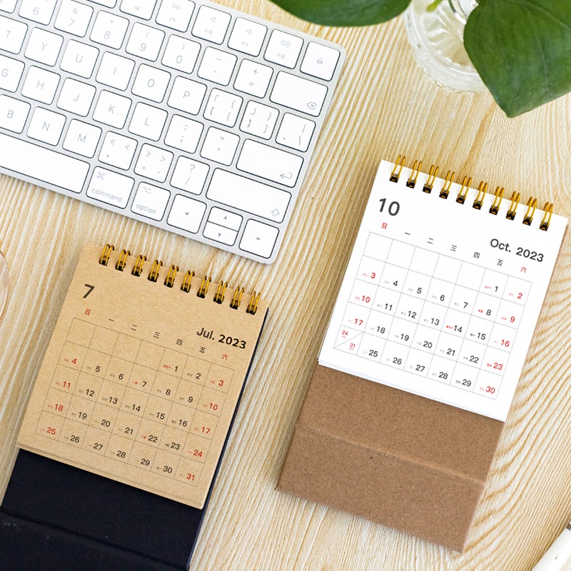 Twilight 2024 Muji Style Desk Calendar Simple Desktop Decoration