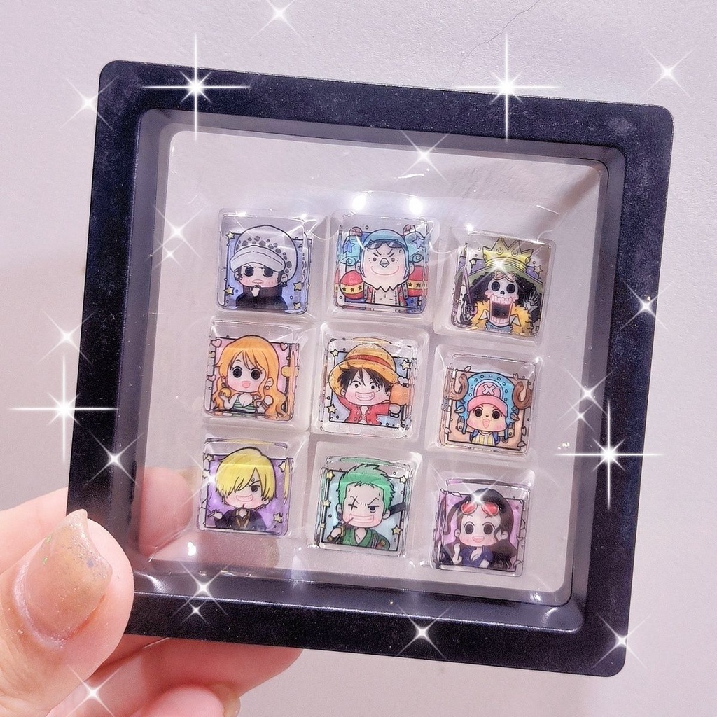 1 pc One Piece Anime Glue Dripping Keycaps Cherry Profile Luffy Zoro