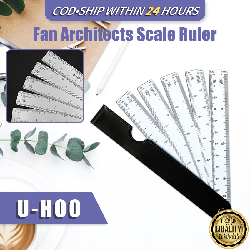 Fan Scale Ruler Folding Ruler Interior Design Drawing Clothing Ruler ...