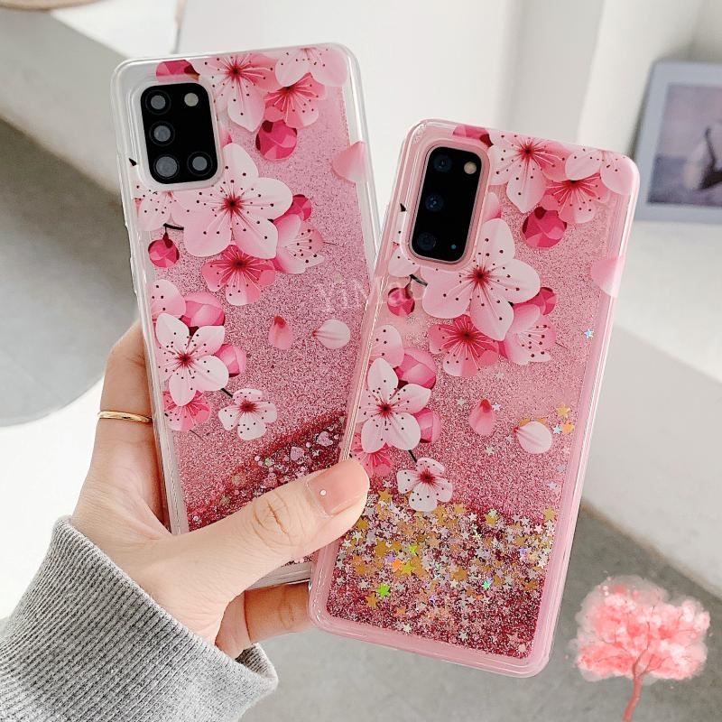Xiaomi Redmi Note 11 10 9 Pro Max 11S 10S Quicksand Peach Blossom Case Fashion Transparent Silicone Phone Case Shopee Philippines