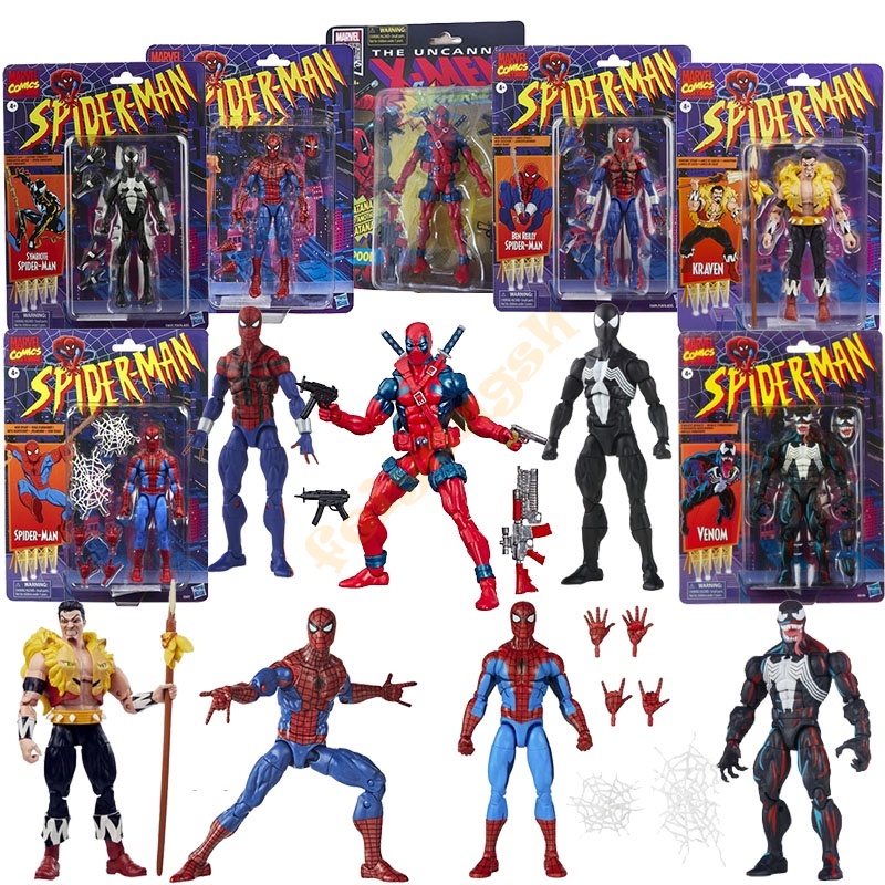 New Marvel Legends Series Avengers Venom Ben Reilly Spider-Man Kraven ...