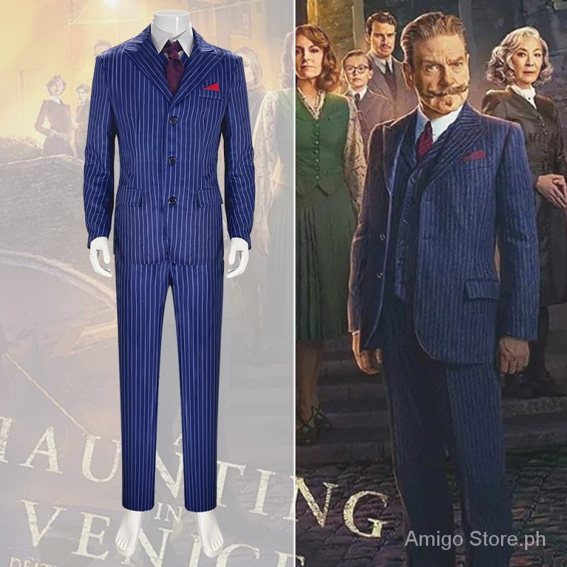 A Haunting in Venice: Halloween Costume Hercule Poirot cosplay Spooky ...