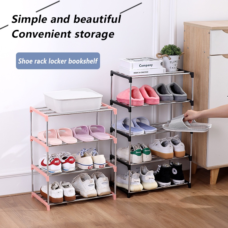 chic hut 【Ready Stock】3~5 layer Metal shoe rack Simple Multi-layer Shoe ...