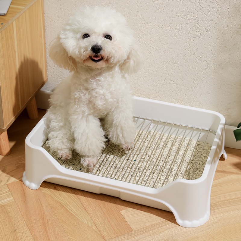 Dog Potty Tray Dog Toilet Pee Tray Stainless Steel Mesh Dog Poop Tray Small / Medium Dog Pet