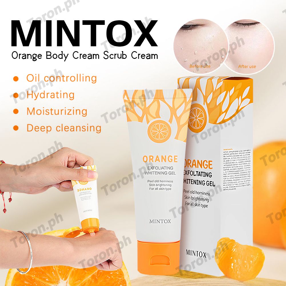 Mintox Exfoliating Gel Facial Body Scrub Whitening Skin Peeling Cream