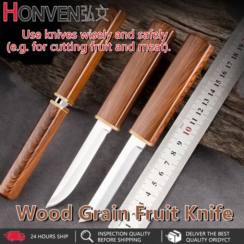 Fruit Double Knife NonControl Stainless Steel Knife Sushi Outdoor