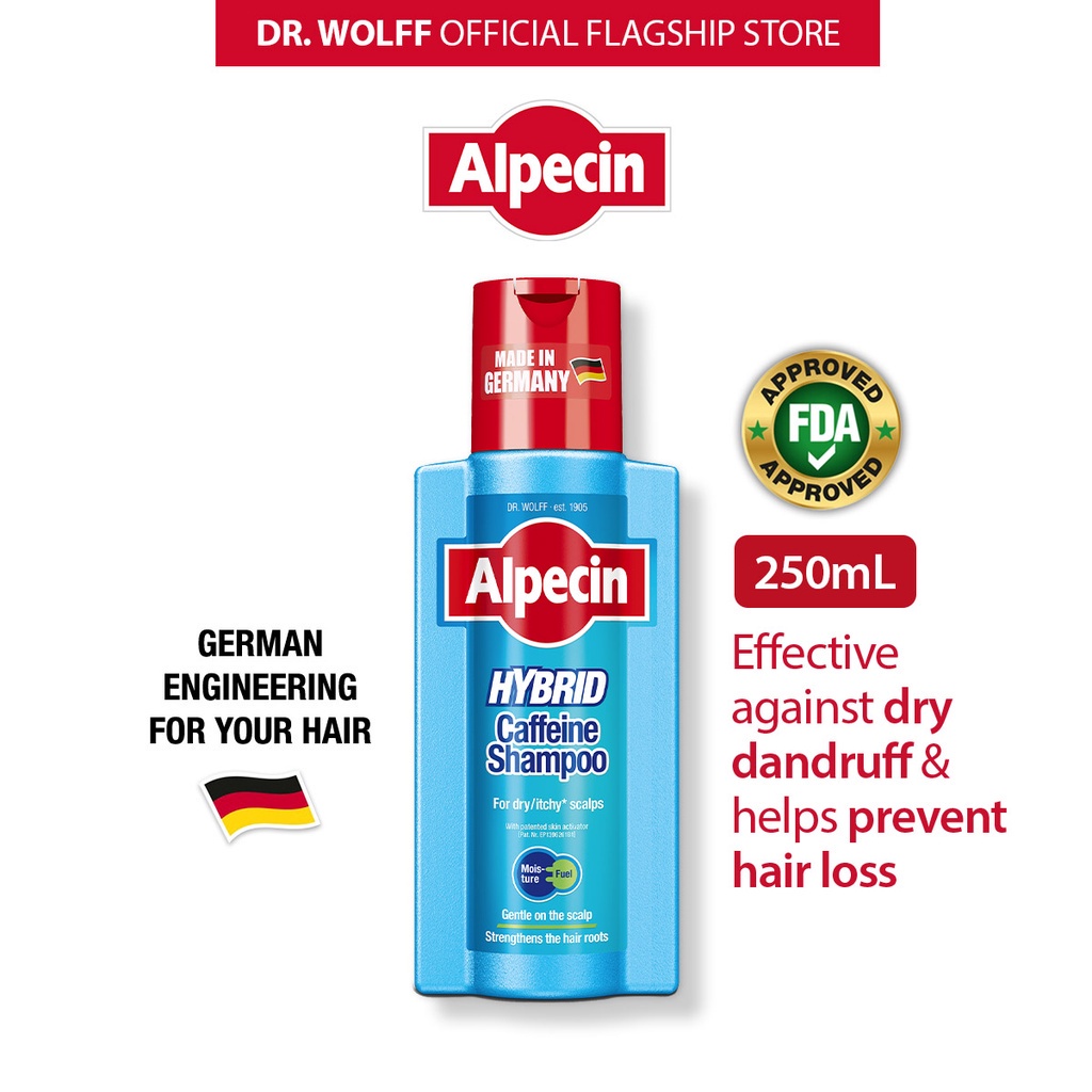 Alpecin Hybrid Caffeine Shampoo (250ml) Against Hair Loss & Sensitive