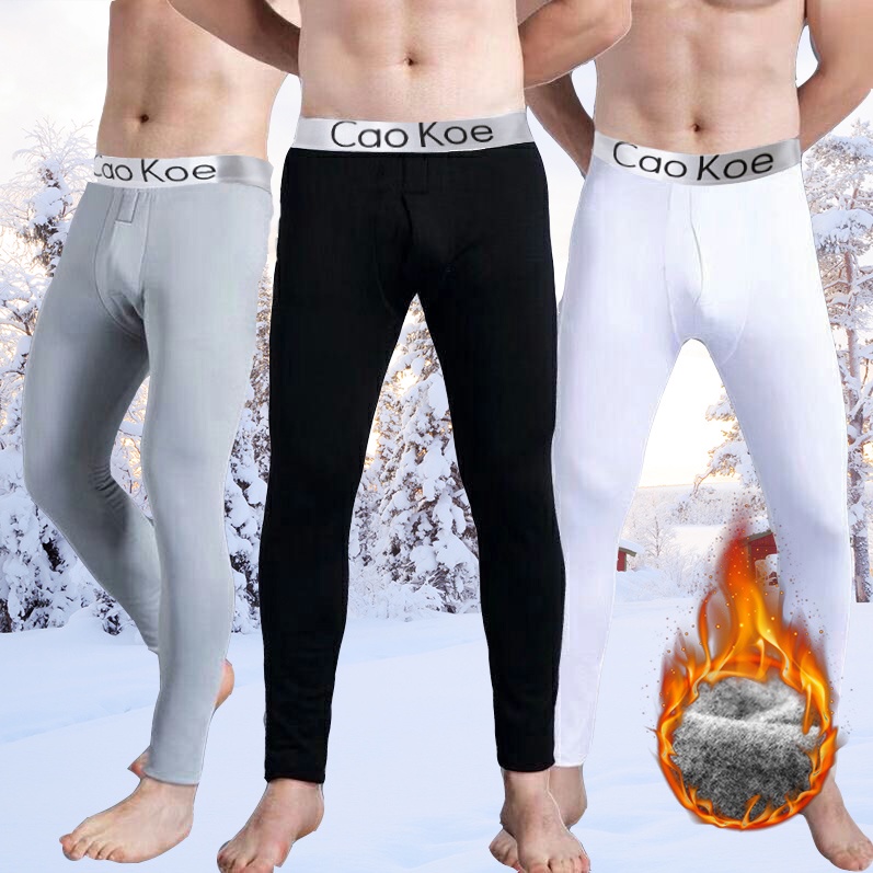 Pantaloni Termici Da Uomo Vita Alta Modellante - Long Johns In Cotone E Spandex, Morbidi E Traspiranti